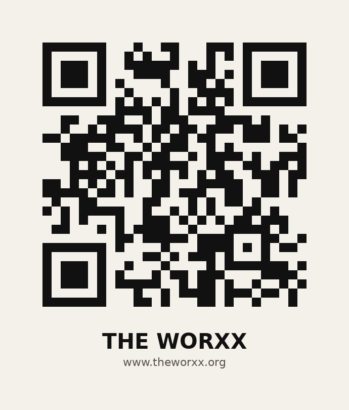 QR code that opens the The Worxx website